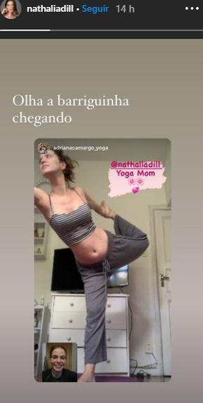 Nathalia Dill mostra flexibilidade em yoga e exibe silhueta