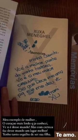 Sasha Meneghel fala sobre novo livro de Xuxa
