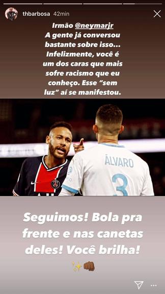 Thiaguinho sai em defesa de Neymar Jr.