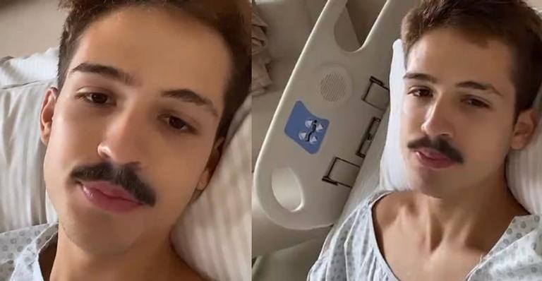 João Guilherme surge em cama de hospital e preocupa fãs