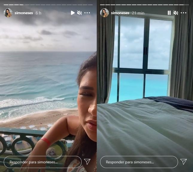 Simone se hospeda com a família em resort luxuoso em Cancún