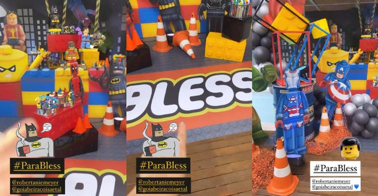 Giovanna Ewbank mostra decoração do aniversário de Bless