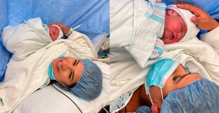 Simone Mendes celebra nascimento da filha, Zaya