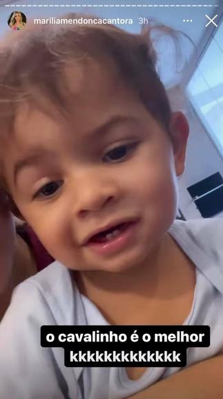 Marília Mendonça posta vídeo perfeito com o filho