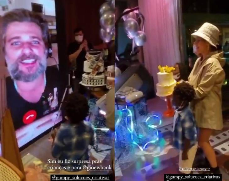  Bruno Gagliasso surpreende a família em seu aniversário