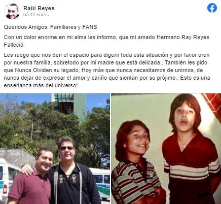 Ray Reyes, ex-integrante do grupo Menudo, morre aos 51 anos