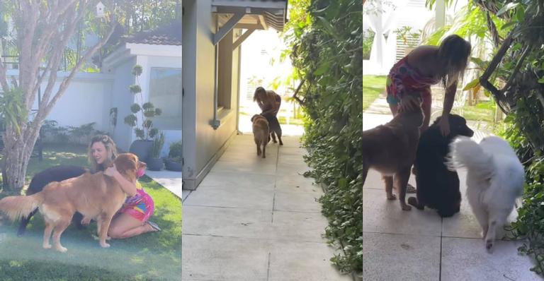 Rafa Kalimann surge de dengo com os seus cachorros e encanta