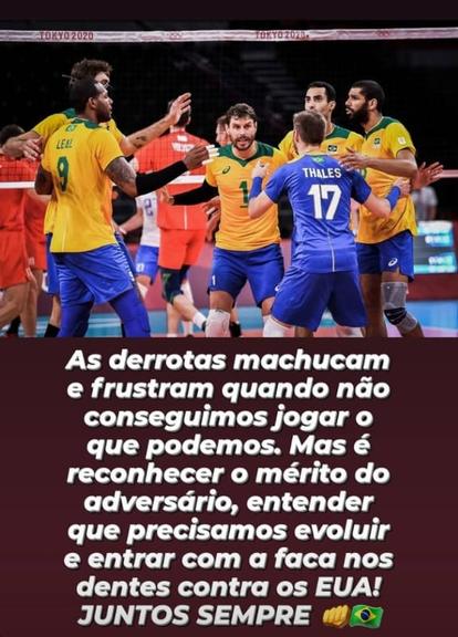 Bruninho lamenta primeira derrota do vôlei na Olimpíada