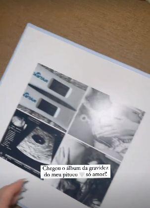 Maria Lina emociona ao mostrar álbum de gravidez de João Miguel