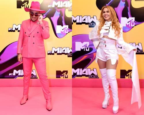 Confira os looks dos famosos no Pink Carpet do MTV Miaw
