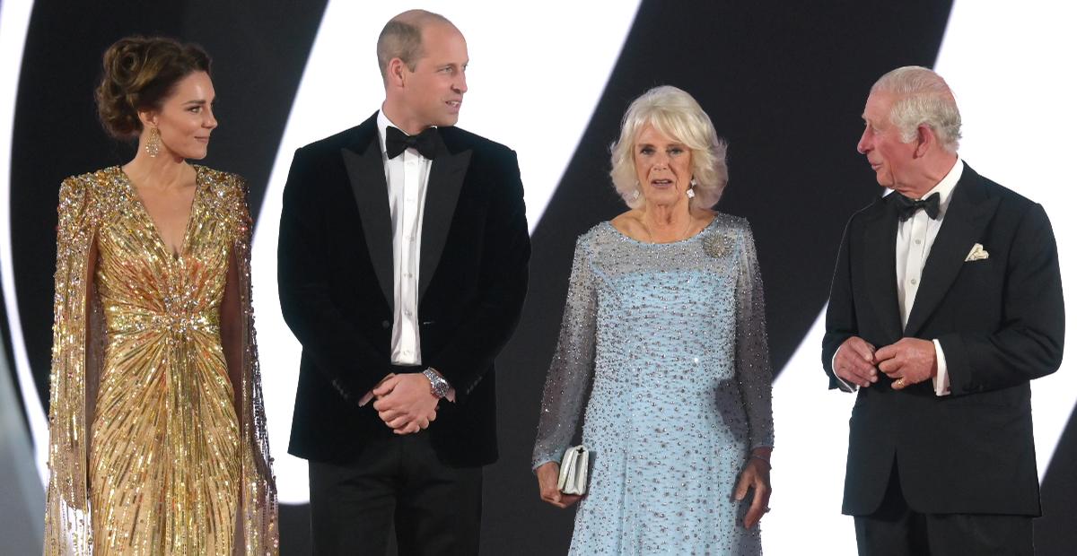 Kate Middleton rouba a cena ao surgir com vestido deslumbrante da première do filme '007'