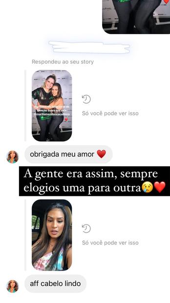 Mensagens de Simone Mendes e Marília Mendonça