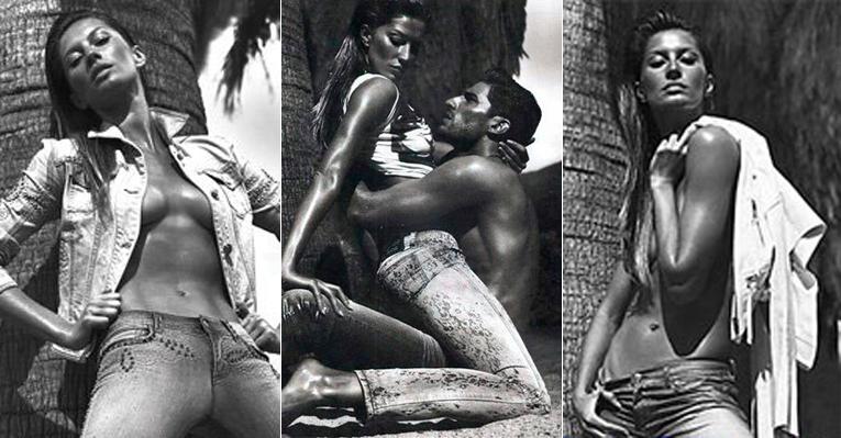<strong>Gisele Bündchen</strong>: topless para campanha da Versace