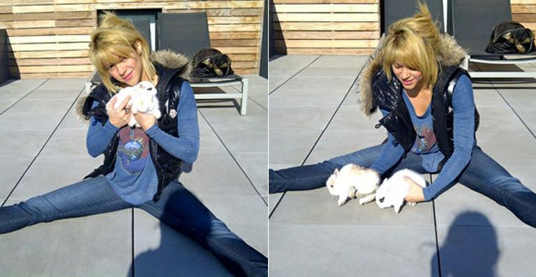 Cantora <strong>Shakira</strong> adota dois filhotes de coelhos