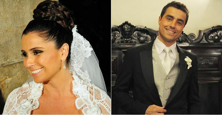 Elenco grava cenas do casamento de <strong>Cláudia</strong> e <strong>Vicente</strong> em 'Aquele Beijo'