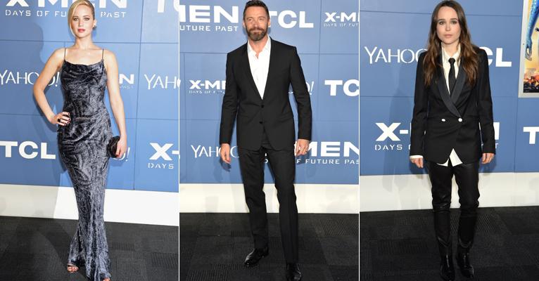 Jennifer Lawrence, Hugh Jackman e elenco vão à estreia do novo X-Men