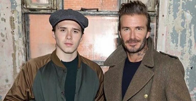 David Beckham dá puxão de orelha no filho após vê-lo fora da escola