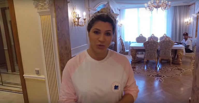 Dani Souza mostra detalhes de luxuoso apartamento na Ucrânia