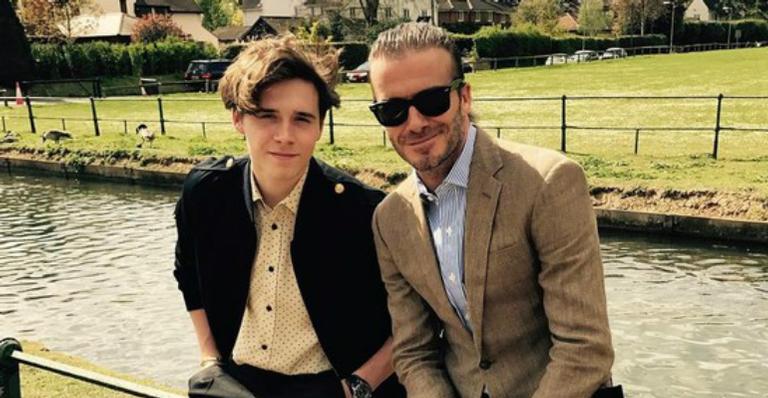 Filho de David Beckham faz tatuagem em homenagem ao pai