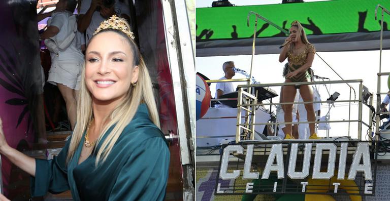 Claudia Leitte abre o carnaval de Salvador com seu trio elétrico