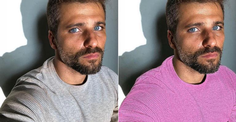 Bruno Gagliasso é duramente criticado após editar cor de camisa em foto