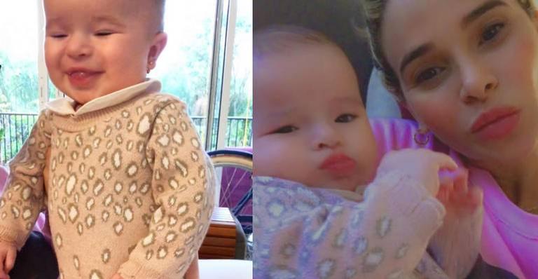 Dany Bananinha celebra 4 meses da filha: ''Nossa boneca abençoada''