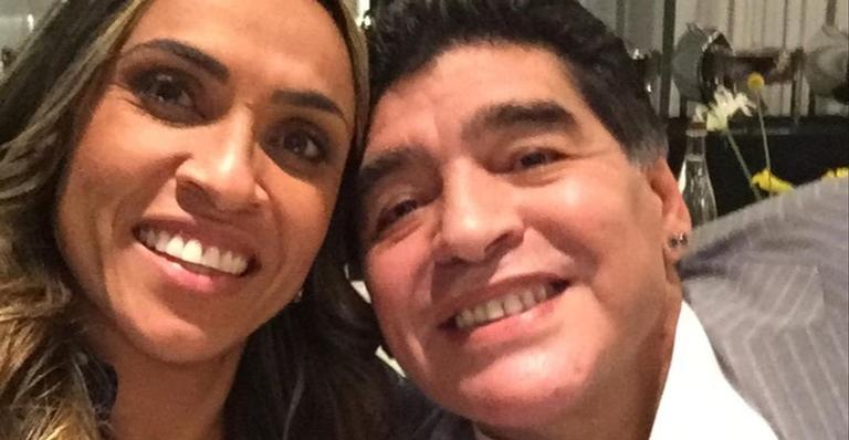 Marta lamenta morte de Maradona e desabafa: ''Arrasada, triste, chocada''