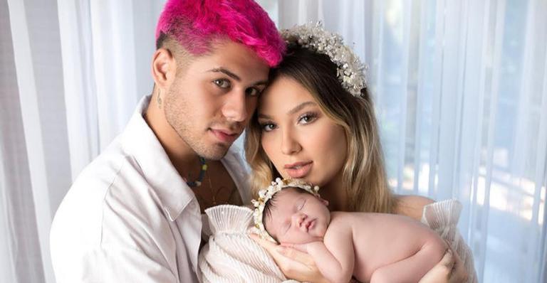 Zé Felipe posta clique fofo com Virginia Fonseca e Maria Alice e encanta a web: ''Família linda''