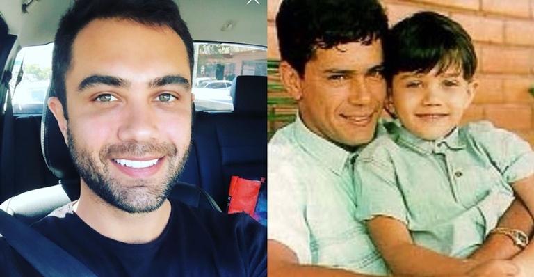 Thiago Costa relembra clique com o pai Leandro e lamenta saudade: ''Meu ídolo eterno''