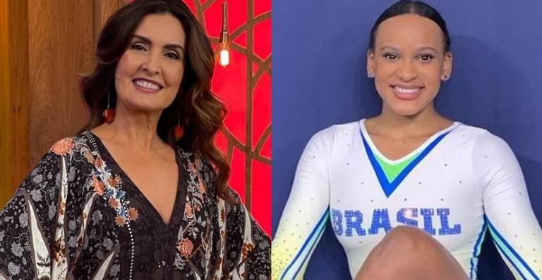 Fátima Bernardes comemora vitória de Rebeca Andrade nos Jogos Olímpicos: ''Perfeição''