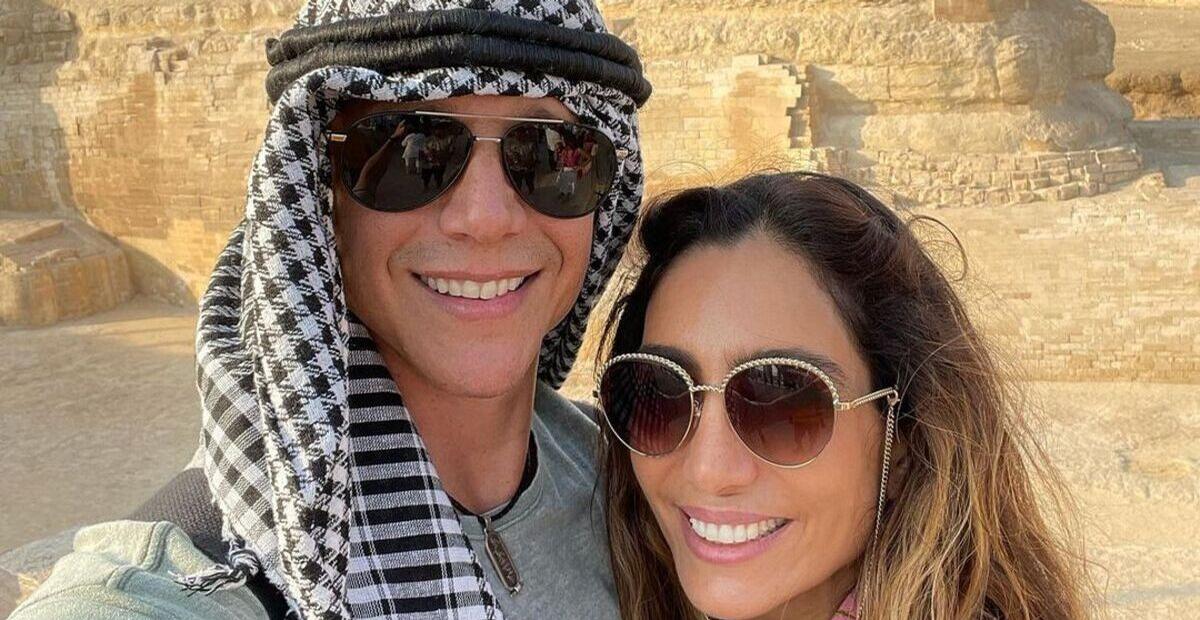 Márcio Garcia e a esposa curtem lua de mel especial no Egito; veja as fotos