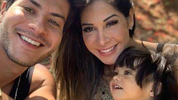 Arthur Aguiar e Maíra Cardi com a filha Sophia Aguiar - Reprodução/Instagram