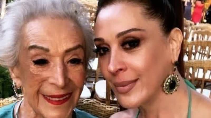 Claudia Raia com a mãe Odette Raia - Reprodução/Instagram