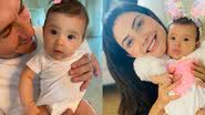 Daniel e Aline Pádua celebram o terceiro mês da filha, Olívia: "Nosso anjinho" - Reprodução/Instagram