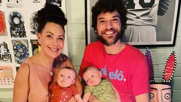 Fabiula Nascimento e Emílio Dantas celebram o terceiro mês dos filhos gêmeos, Roque e Raul - Reprodução/Instagram