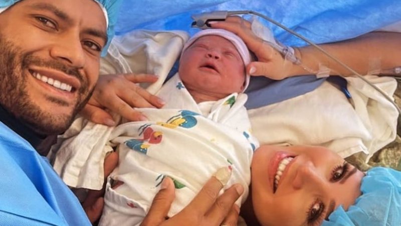 Nasce Zaya, primeira filha de Hulk Paraíba e Camila Ângelo: "Minha princesa" - Reprodução/Instagram