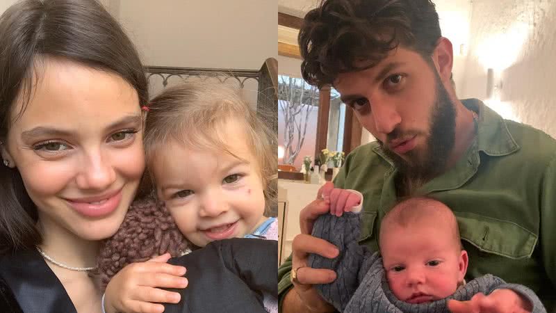 Filhos de Laura Neiva e Chay Suede roubam a cena em cliques fofos - Reprodução/Instagram