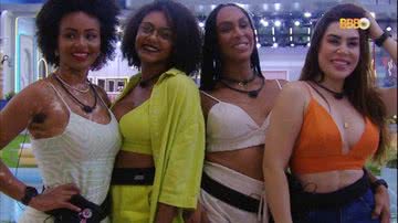 Nat, Jessi, Naiara e Linn se reúnem fora do BBB 22 - Divulgação/ TV Globo