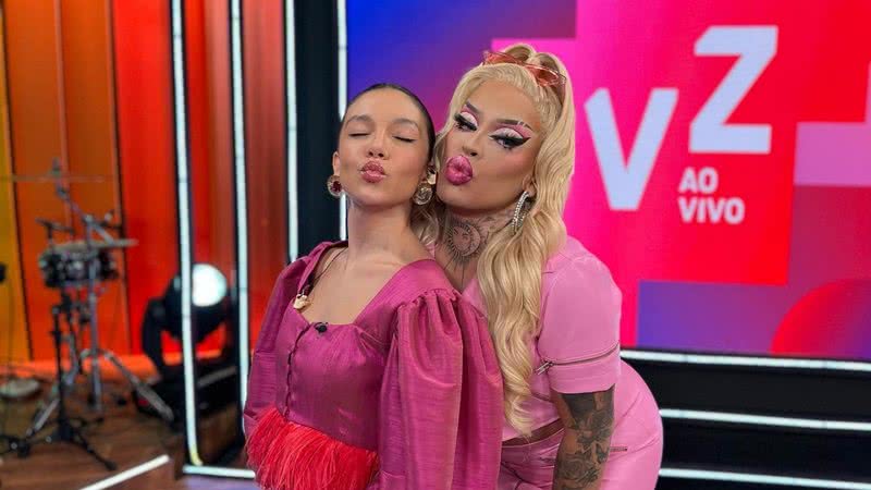 Gloria Groove e Priscilla Alcantara cantam versão acapela do hit 'Sobrevivi’ nos bastidores do TVZ - Foto/Instagram