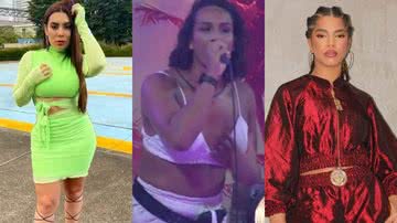 As ex-participantes do BBB 22 Naiara Azevedo, Linn da Quebrada e Maria irão performar na grande final do reality - Reprodução: Instagram