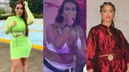 As ex-participantes do BBB 22 Naiara Azevedo, Linn da Quebrada e Maria irão performar na grande final do reality - Reprodução: Instagram