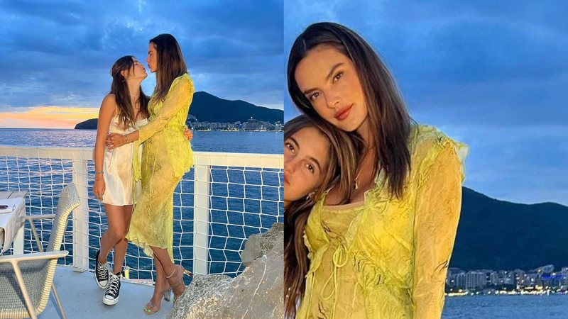 Alessandra Ambrosio posa ao lado da filha, Anja - Reprodução/Instagram