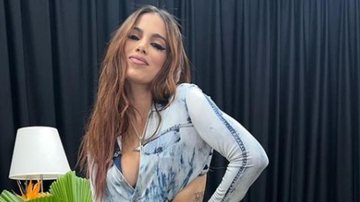 Anitta participou de gravações do Caldeirão - Reprodução: Instagram