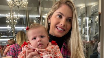 Bárbara Evans celebra os quatro meses da filha - Reprodução/Instagram