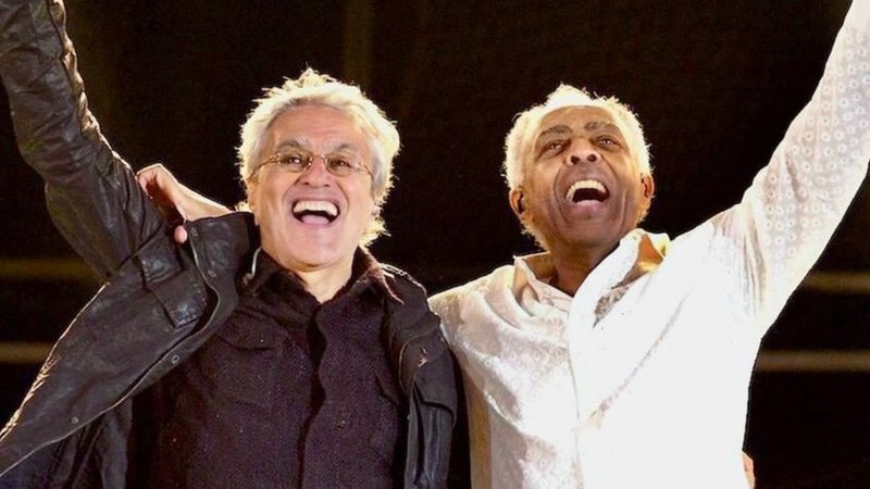 Gilberto Gil se emociona com homenagem de Caetano Veloso em show de 80 anos - Reprodução/Instagram