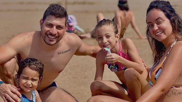 Em Pernambuco, ex-BBB Caio Afiune curte praia na companhia da família - Reprodução/Instagram