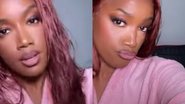 Iza choca ao surgir de cabelo rosa - Reprodução/Instagram