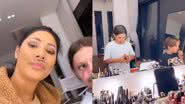 Filhos de Simaria tomam conta das maquiagens da cantora - Reprodução/Instagram