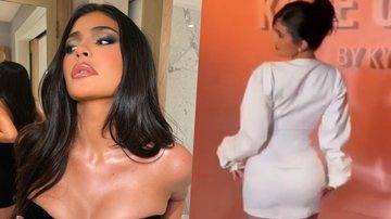 De vestido, Kylie Jenner deixa decote até o limite durante sessão de fotos em seu escritório - Foto/Instagram