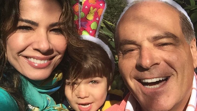 Luciana Gimenez e Marcelo de Carvalho com o filho Lorenzo Gabriel - Reprodução/Instagram